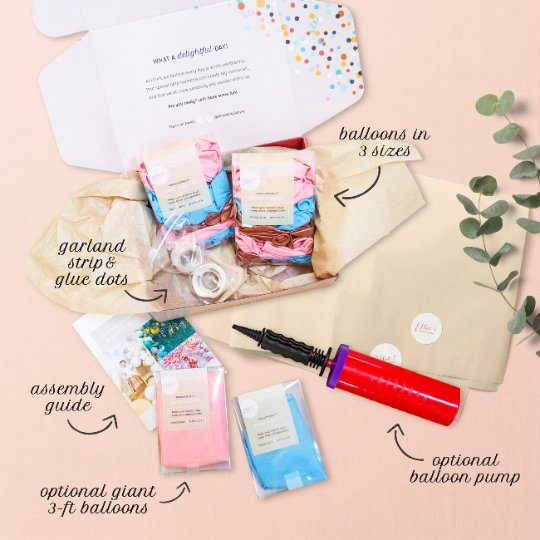 Blue Balloon Garland