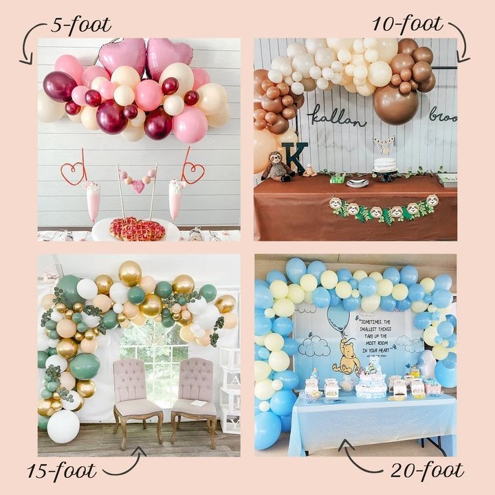 Bright Pastel Balloon Arch Kit – 8ft