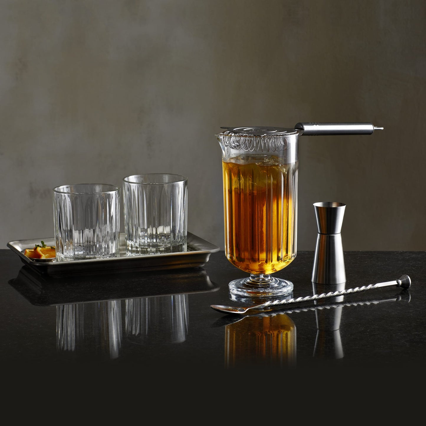 Libbey Classic Cocktail Flashback 4 Piece Bar Mixing Set