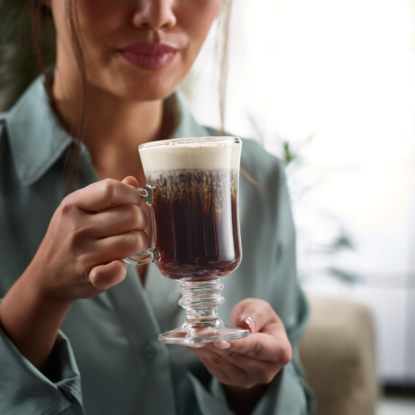 Libbey Irish Coffee Mug Glasses, 8.5 ounce, Set of 4