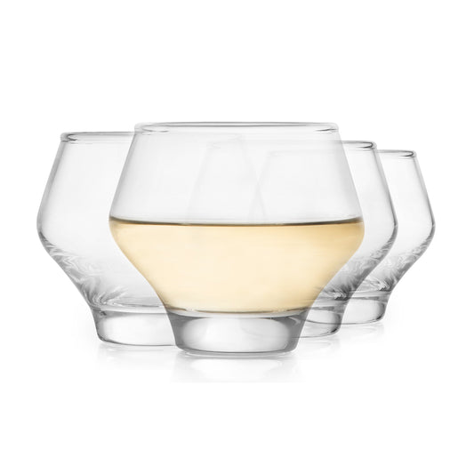Libbey Mezcal All Purpose Stemless Stackable Spirits Glasses, 12.6 ounce, Set of 4