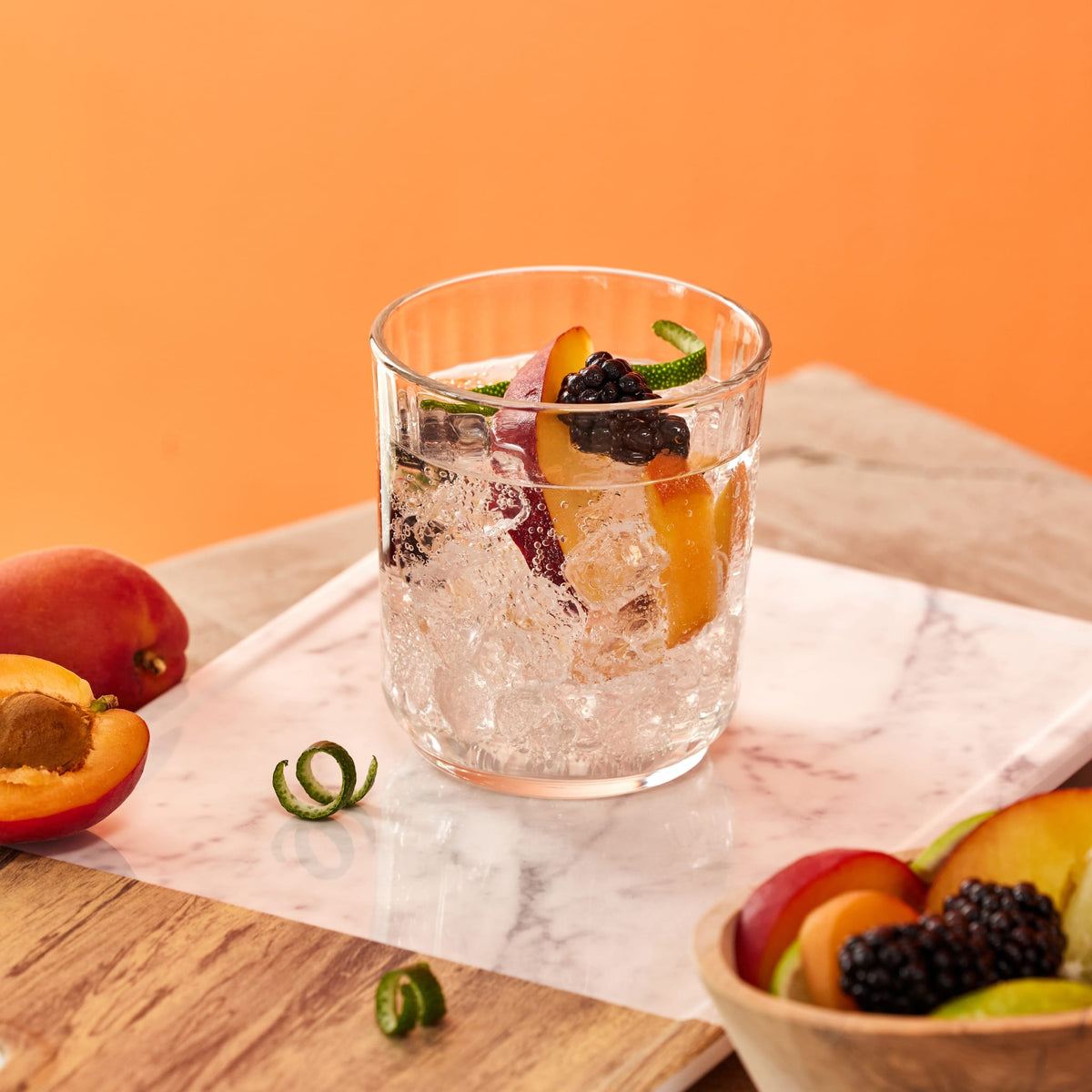 Libbey Paneled Double Old Fashioned Rocks Glasses, 11.2 ounce, Set of 6