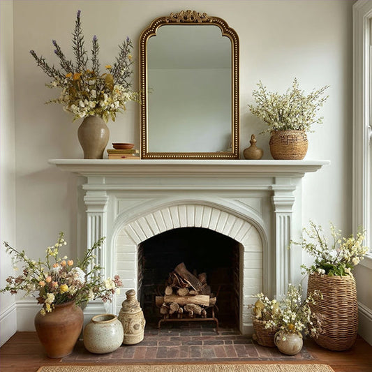 Antique Inspired Ornate Gold Mirror