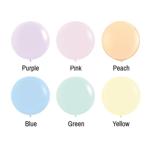 Giant Pastel Latex Balloons – 36"
