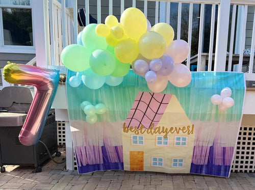 Best Day Ever Balloon Garland & Backdrop Set – 5x7 Ft Party Kit