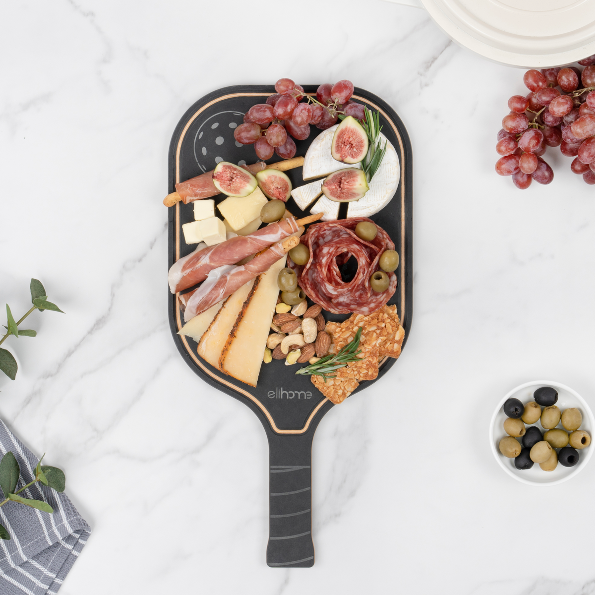 Pickleball Charcuterie Cutting Board -"Eat Sleep Pickleball Repeat"