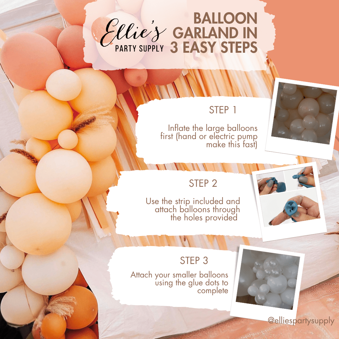 Blue Balloon Garland